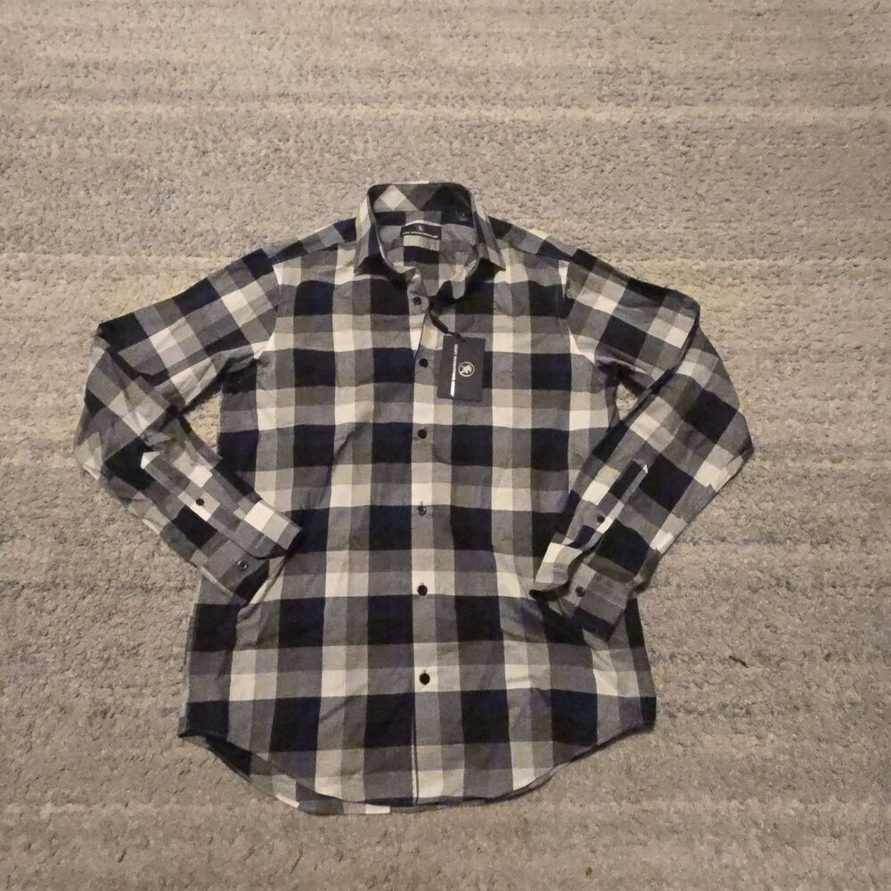 Hart Schaffner Marx Men's Check Long Sleeve Shirt, Multicolor Small NEW